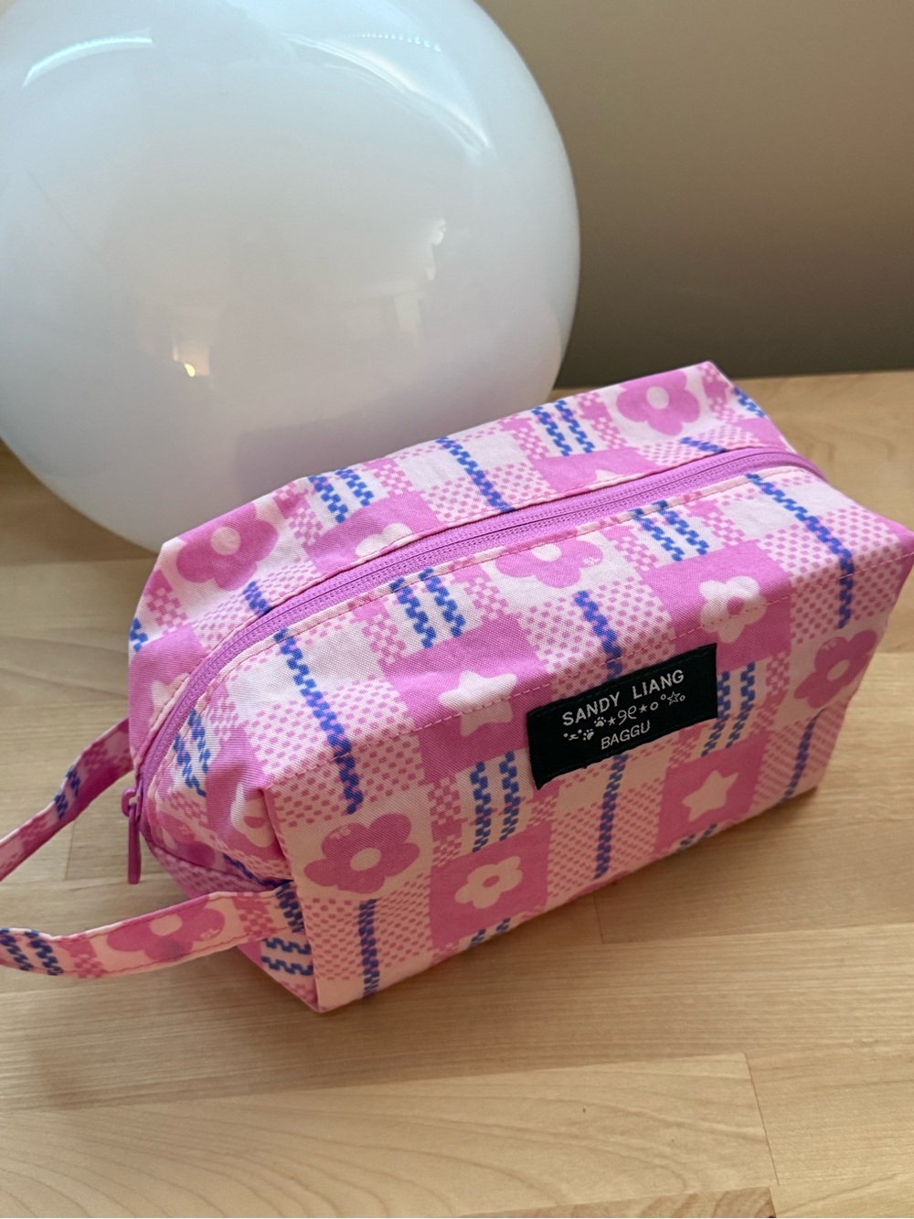Sandy Liang x BAGGU Pink Dopp Kit